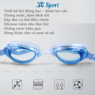 Kính bơi trẻ em chống mờ chống nước nhiều màu sắc lựa chọn tặng kèm 2 nút bịt tai KB-H2005