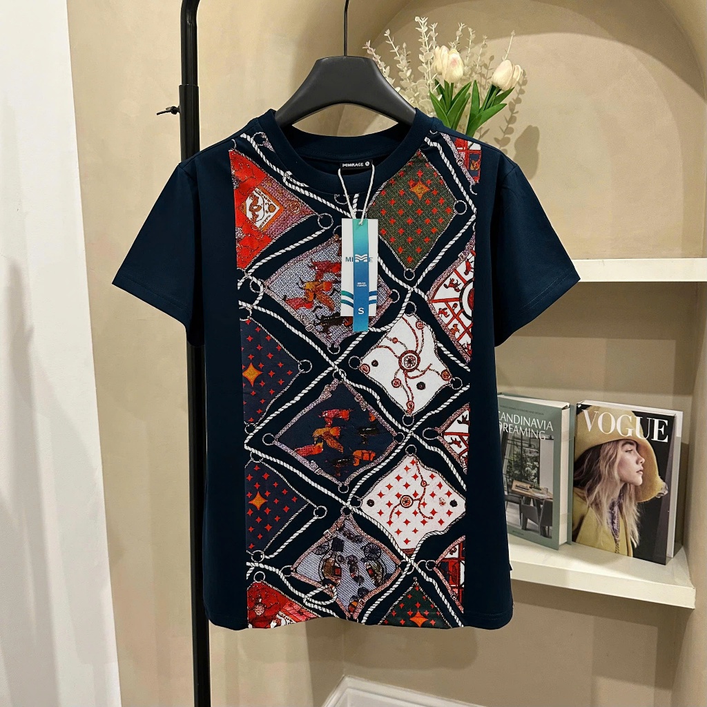 Áo Thun Mirage Họa Tiết Patchwork Local Brand Chất 100% Cotton Mềm Mịn Thoáng Mát.