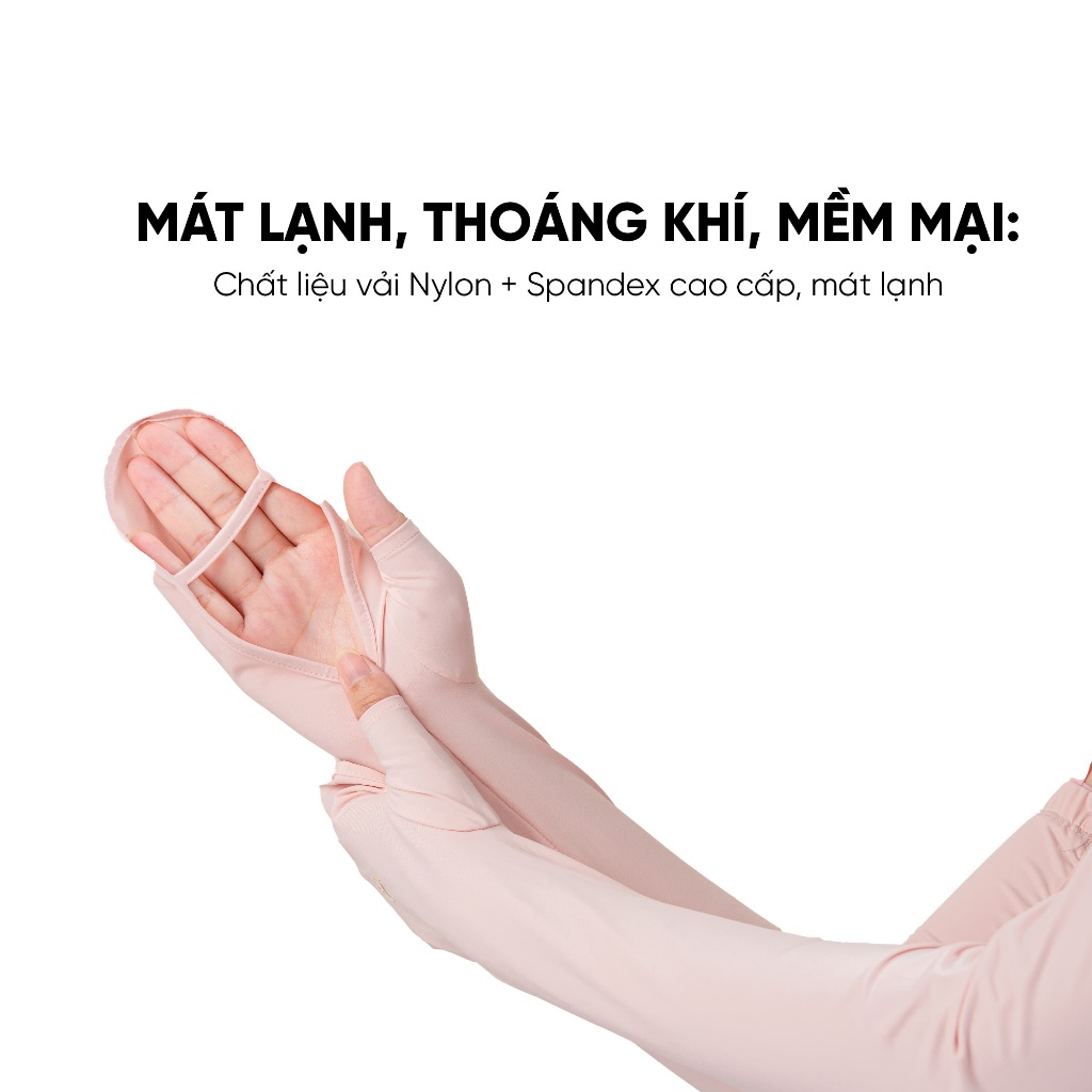 Găng Tay Chống Nắng Unicare UPF50+ – Chống Tia UV, Mát Lạnh, Co Giãn, Thoáng Khí, Unisex