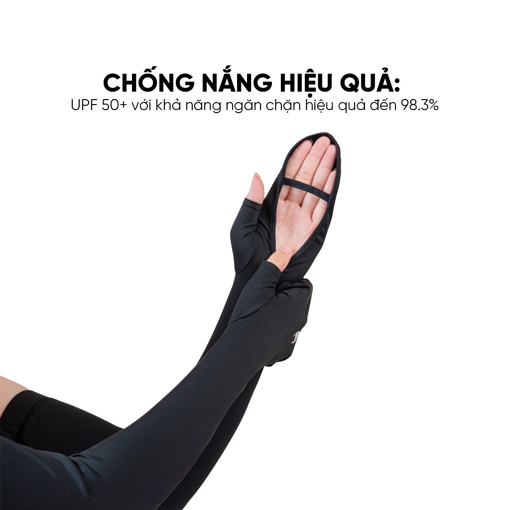 Găng Tay Chống Nắng Unicare UPF50+ – Chống Tia UV, Mát Lạnh, Co Giãn, Thoáng Khí, Unisex