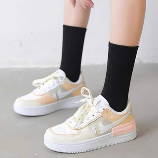 Set 10 đôi tất vớ cổ cao unisex cotton co giãn thoáng khí phối giày sneaker thể thao nam nữ đẹp