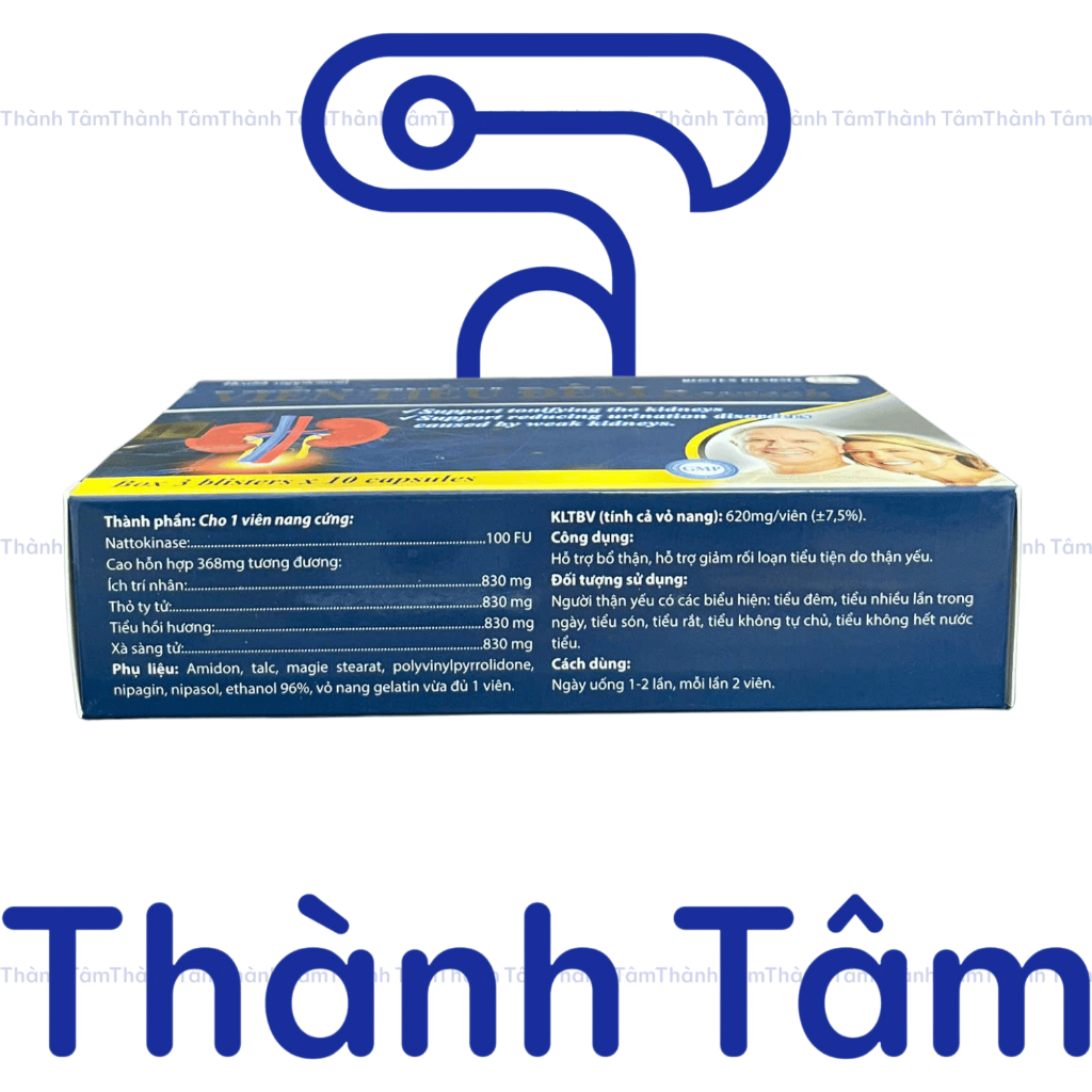 (Vỉ) Viên uống VIÊN TIỂU ĐÊM ROXTECH hỗ trợ giảm tiểu đêm, bổ thận - Hộp 30 Viên