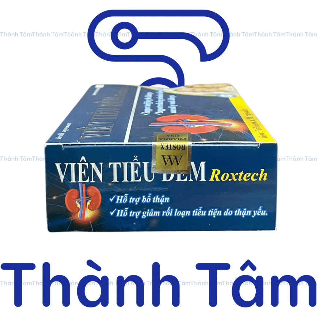 (Vỉ) Viên uống VIÊN TIỂU ĐÊM ROXTECH hỗ trợ giảm tiểu đêm, bổ thận - Hộp 30 Viên