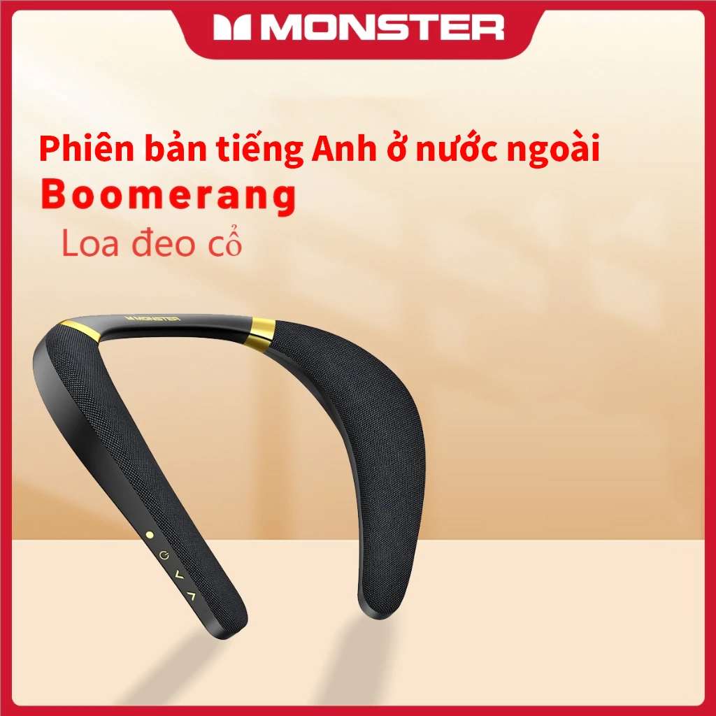 Loa Bluetooth Monster Boomerang Loa Đeo Cổ Tiện Lợi Chống Nước Chống Mồ Hôi IPX7 Pin Trâu