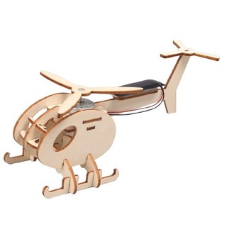 Trực Thăng Năng Lượng Mặt Trời - Học liệu giáo dục STEM STEAM - Đồ chơi lắp ghép gỗ