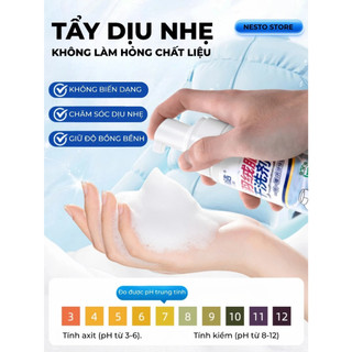 Chai Xịt Bọt Khô Tẩy Vết Bẩn Quần Áo Nước Giặt Khô, Không Cần Giặt Lại Với Nước, An Toàn Cho Da