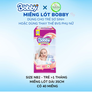 MIẾNG LÓT BOBBY NEWBORN dành cho trẻ sơ sinh đủ size NB1/NB2 loại 28/64/108/40/60 miếng