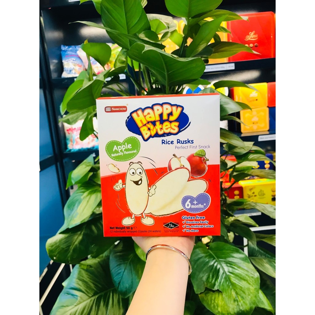 Bánh Gạo Ăn Dặm Cho Trẻ Em Happy Bites 50g THÁI LAN