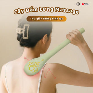 (SÀI GÒN)Cây Đấm Lưng Cầm Tay Chắc Chắn, Búa Massage Cao Cấp Mềm Mại, Dụng Cụ Xoa Bóp Tiện Lợi