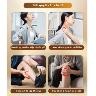 (SÀI GÒN)Cây Đấm Lưng Cầm Tay Chắc Chắn, Búa Massage Cao Cấp Mềm Mại, Dụng Cụ Xoa Bóp Tiện Lợi