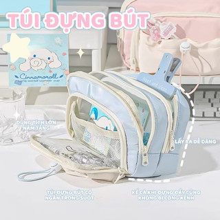 Túi Đựng Bút Canvas Nhiều Ngăn - Đơn Giản, Tiện Dụng, Phù Hợp Học Sinh – Sinh Viên