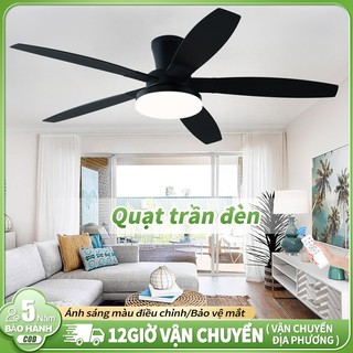 Quạt trần 3 Chế Độ Đèn, Động Cơ Lõi Đồng, 5 Cánh ABS phù hợp mọi không gian