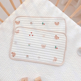 [MONONA] Lót Đầu Điều Hoà Trần Bông Cho Bé Sơ Sinh, Thấm Hút Mồ Hôi, KT 22 x 38cm - Lucie's Mom