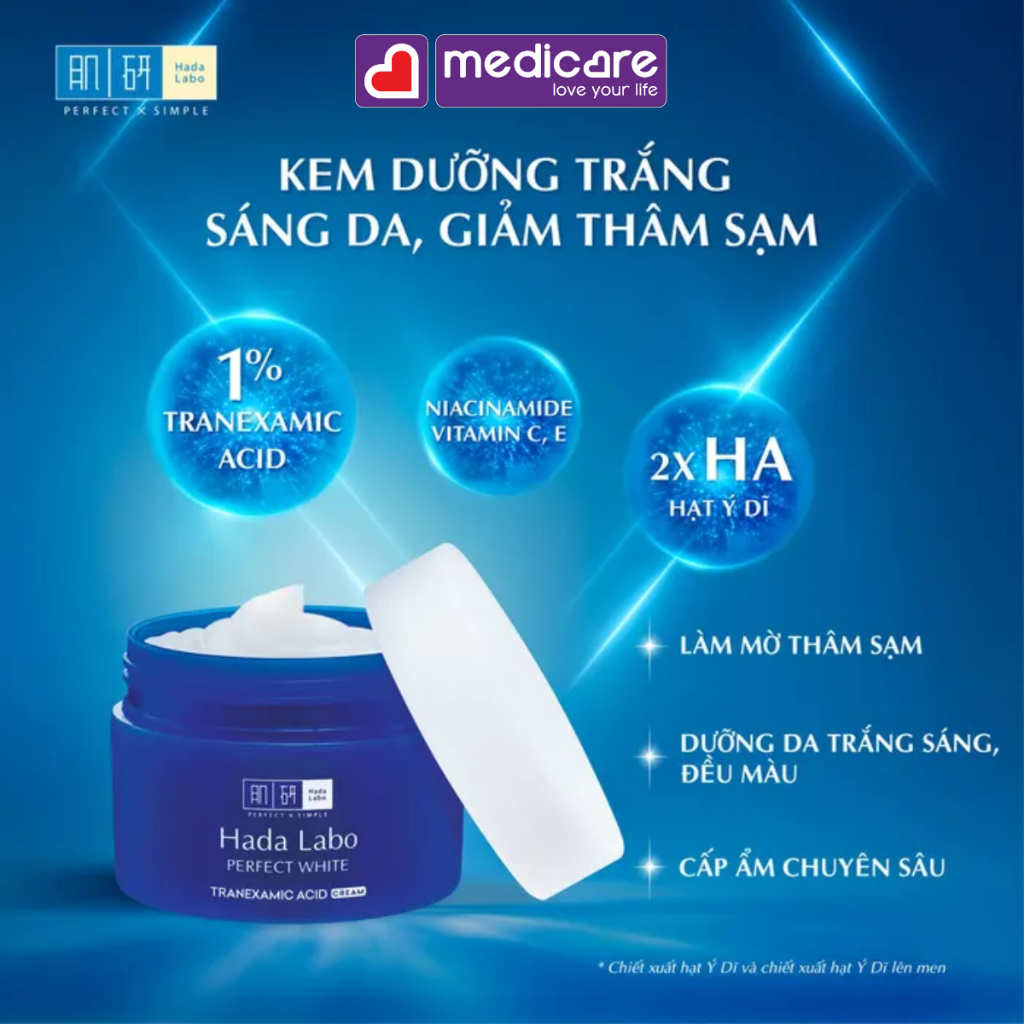 Kem dưỡng da HADA LABO Pro dưỡng sáng, săn chắc da 50g