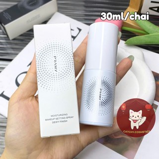 (Minisize) [PRAMY] Xịt Khóa Nền Makeup Pramy Vỏ Đen Trắng, Moisturizing Setting Spray, 30ml