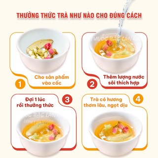 Trà lưu hương, khử mùi mix sẵn, trà thảo mộc thơm cơ thể (Bạch linh, trần bì, hoa hồng, hoa nhài,...)