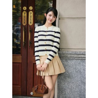 [MỞ BẢN] DELIZ - Áo len cardigan dài tay cổ tròn dáng ngắn len lông thỏ vặn thừng cao cấp CD849