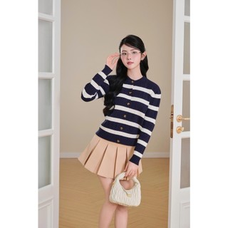 [MỞ BẢN] DELIZ - Áo len cardigan dài tay cổ tròn dáng ngắn len lông thỏ vặn thừng cao cấp CD849