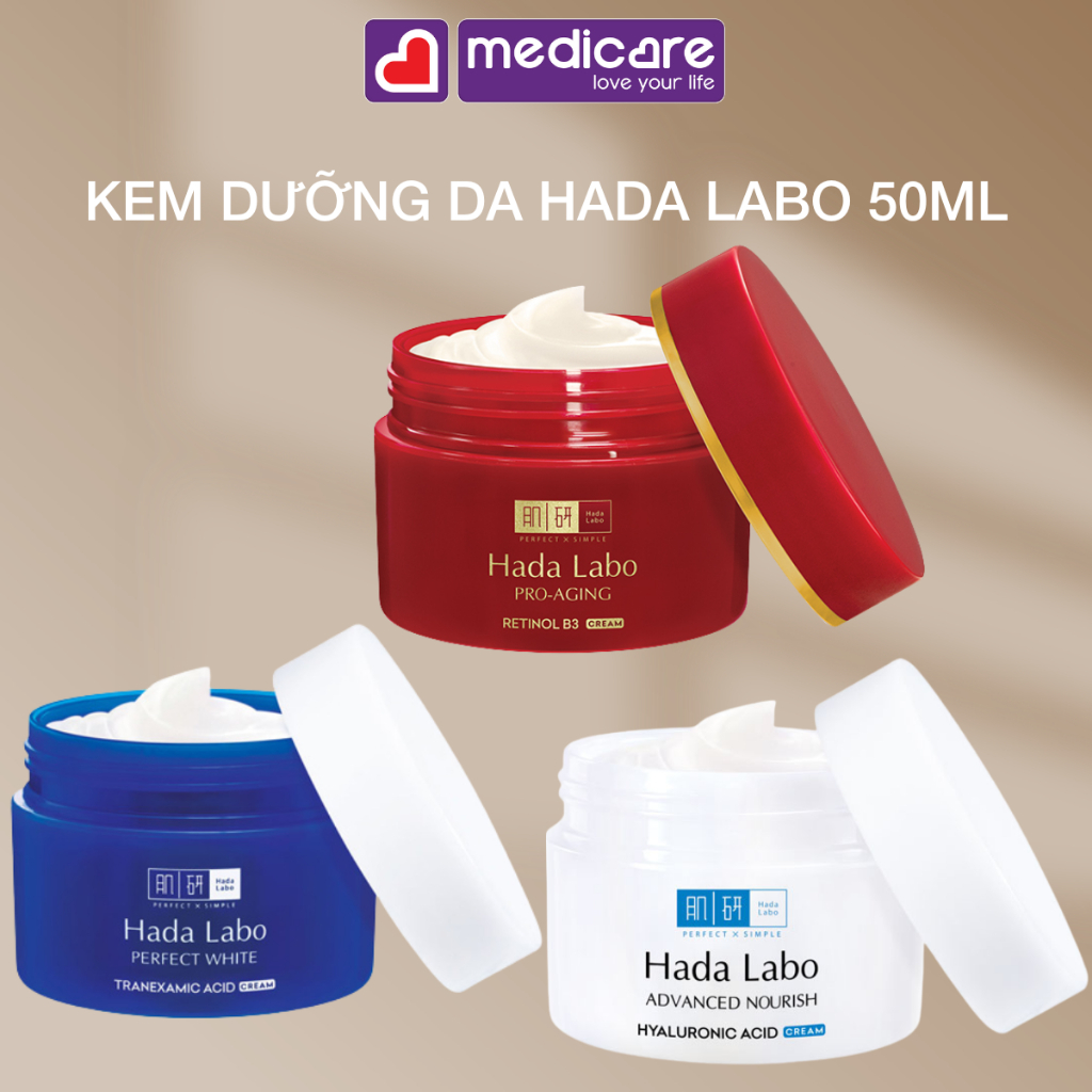 Kem dưỡng da HADA LABO Pro dưỡng sáng, săn chắc da 50g
