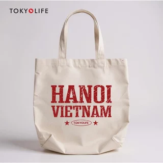 Túi tote in hình trang trí - BST Tôi yêu Việt Nam