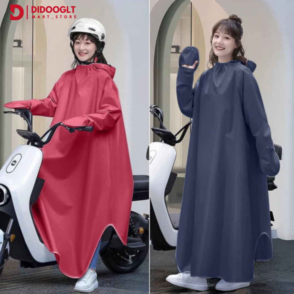 Áo mưa đi xe máy DIDOOGLT phong cách Nhật Bản chất liệu dày dặn có kính chắn mưa chống thấm tốt