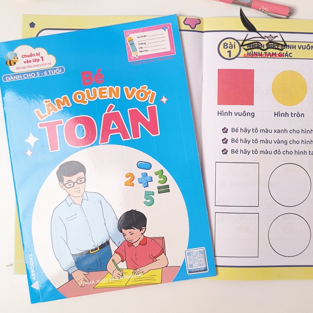 Sách Bé Làm Quen Với Toán Bộ 4 Quyển Dành Cho Trẻ Mẫu Giáo Đến 5-6 Tuổi