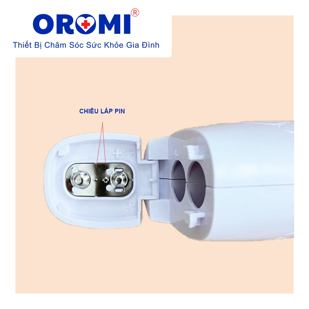 Nhiệt kế điện tử hồng ngoại OROMI NKDT-001 - Có cảnh báo nhiệt độ và bộ nhớ
