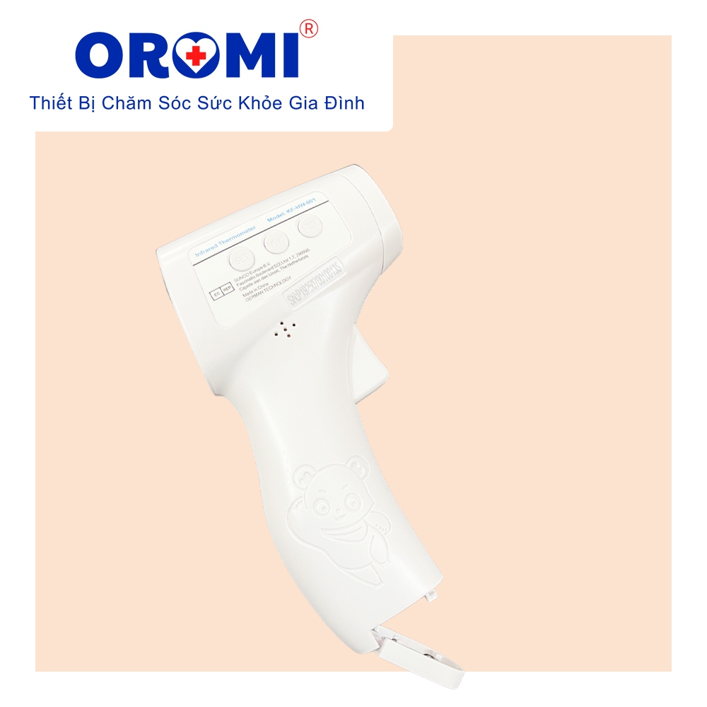 Nhiệt kế điện tử hồng ngoại OROMI NKDT-001 - Có cảnh báo nhiệt độ và bộ nhớ