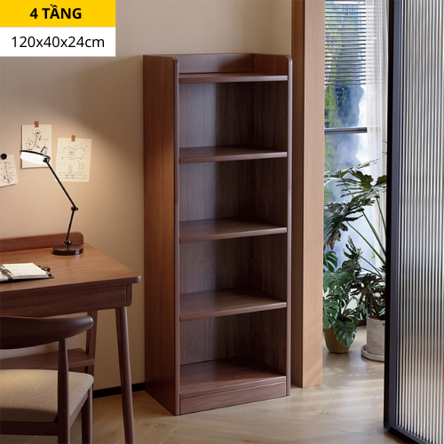 Kệ sách góc tường nhiều tầng, kệ đa năng lắp ghép có HẬU FULL chất liệu gỗ MDF phù Melamine ND40
