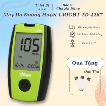[HỎA TỐC 24H] Máy Đo Đường Huyết URIGHT TD-4267 Máy Đo Tiểu Đường Bộ Nhớ Lớn Kết Quả Nhanh Chính Xác