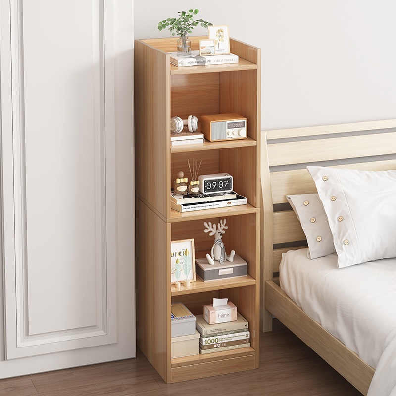 Kệ sách góc tường nhiều tầng, kệ đa năng lắp ghép có HẬU FULL chất liệu gỗ MDF phù Melamine ND40