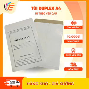 Túi Hồ Sơ Duplex IN THEO YÊU CẦU Kích Thước A4 Định lượng 250gsm Dày Dặn