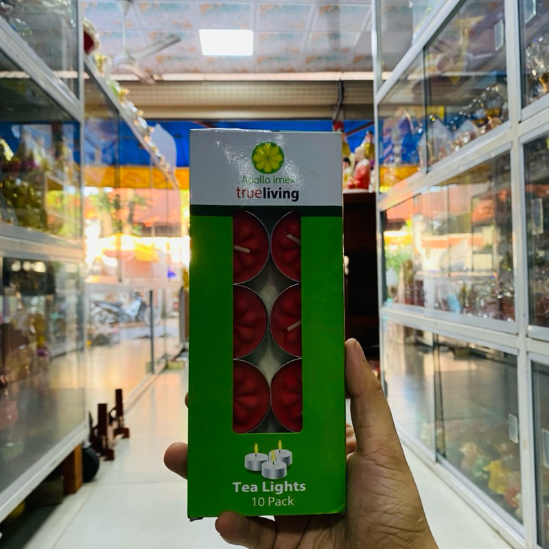 Hộp 100 nến và 10 nến Tealight cháy được 2h.