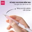 Set Bút Gel Deli Ngòi ST 0.5mm Mực Đen Nhanh Khô Viết Trơn Tru Mực Ra Đều Có Thể Thay Ngòi