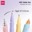 Set Bút Gel Deli Ngòi ST 0.5mm Mực Đen Nhanh Khô Viết Trơn Tru Mực Ra Đều Có Thể Thay Ngòi