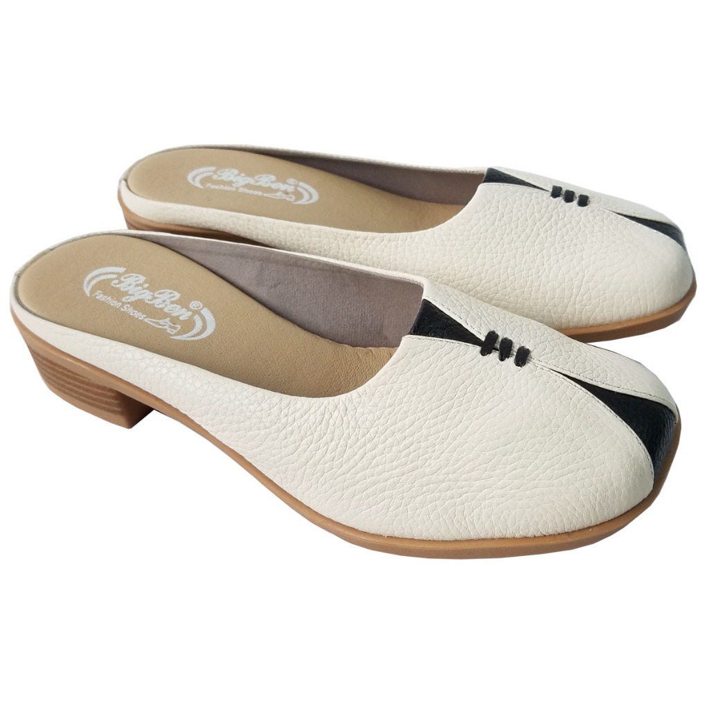 Dép Sục Nữ Da Bò Thật BIGGBEN Cao Cấp HKD982