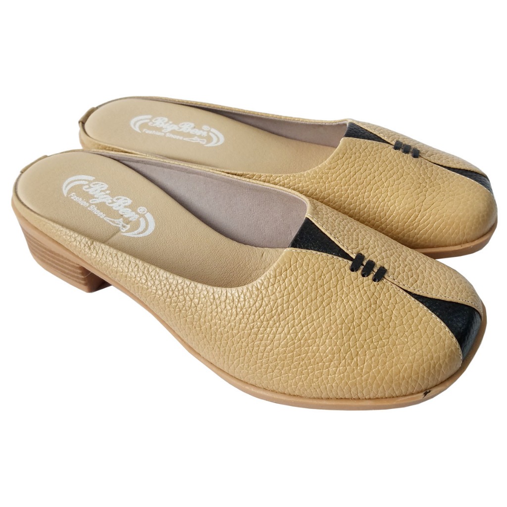 Dép Sục Nữ Da Bò Thật BIGGBEN Cao Cấp HKD982