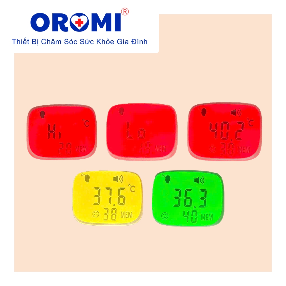Nhiệt kế điện tử hồng ngoại 2in1 OROMI NKDT-003 - Đo trán + Lỗ tai