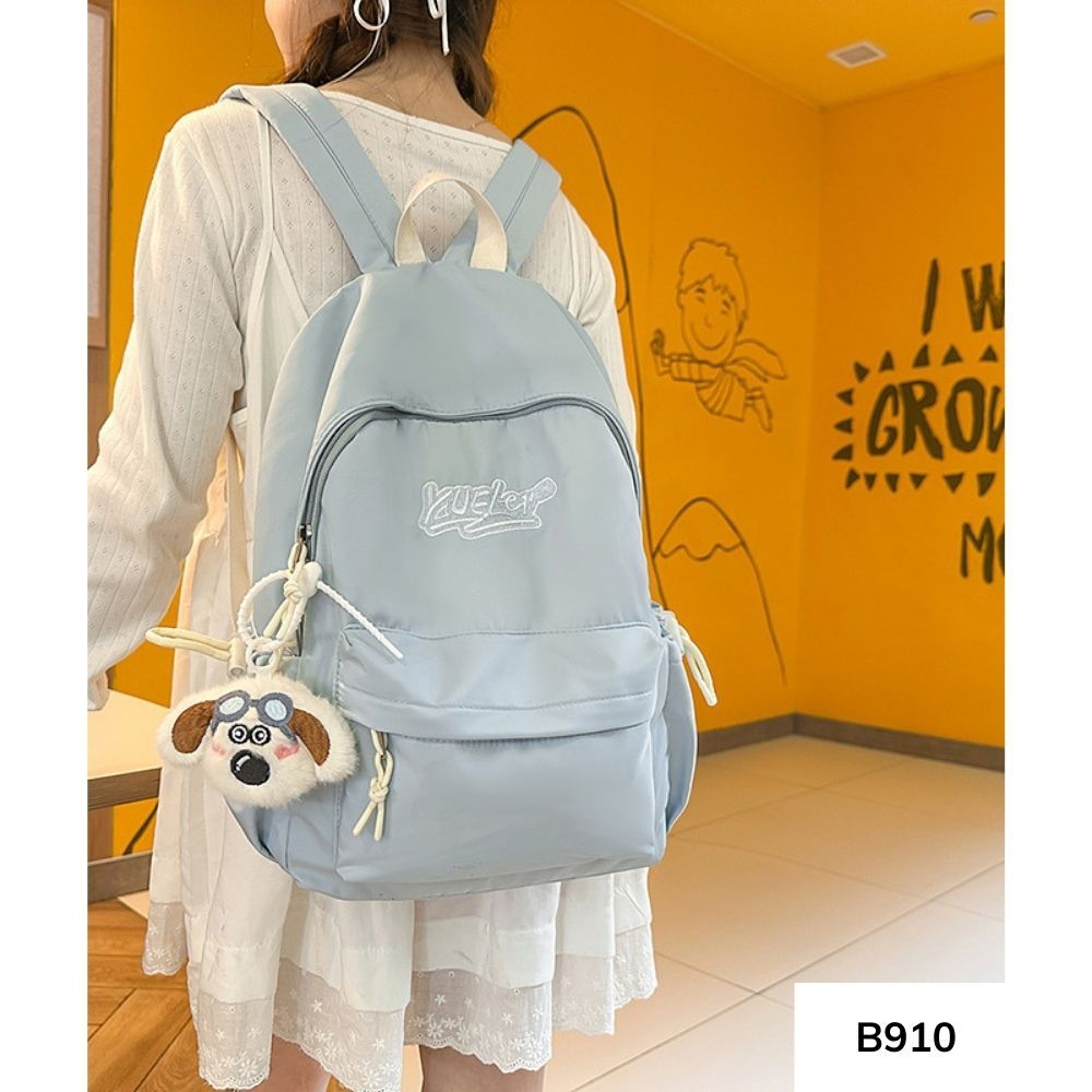 Balo đi học nữ chống nước phong cách đơn giản cho học sinh các cấp thời trang Ulzzang B910 gagastore