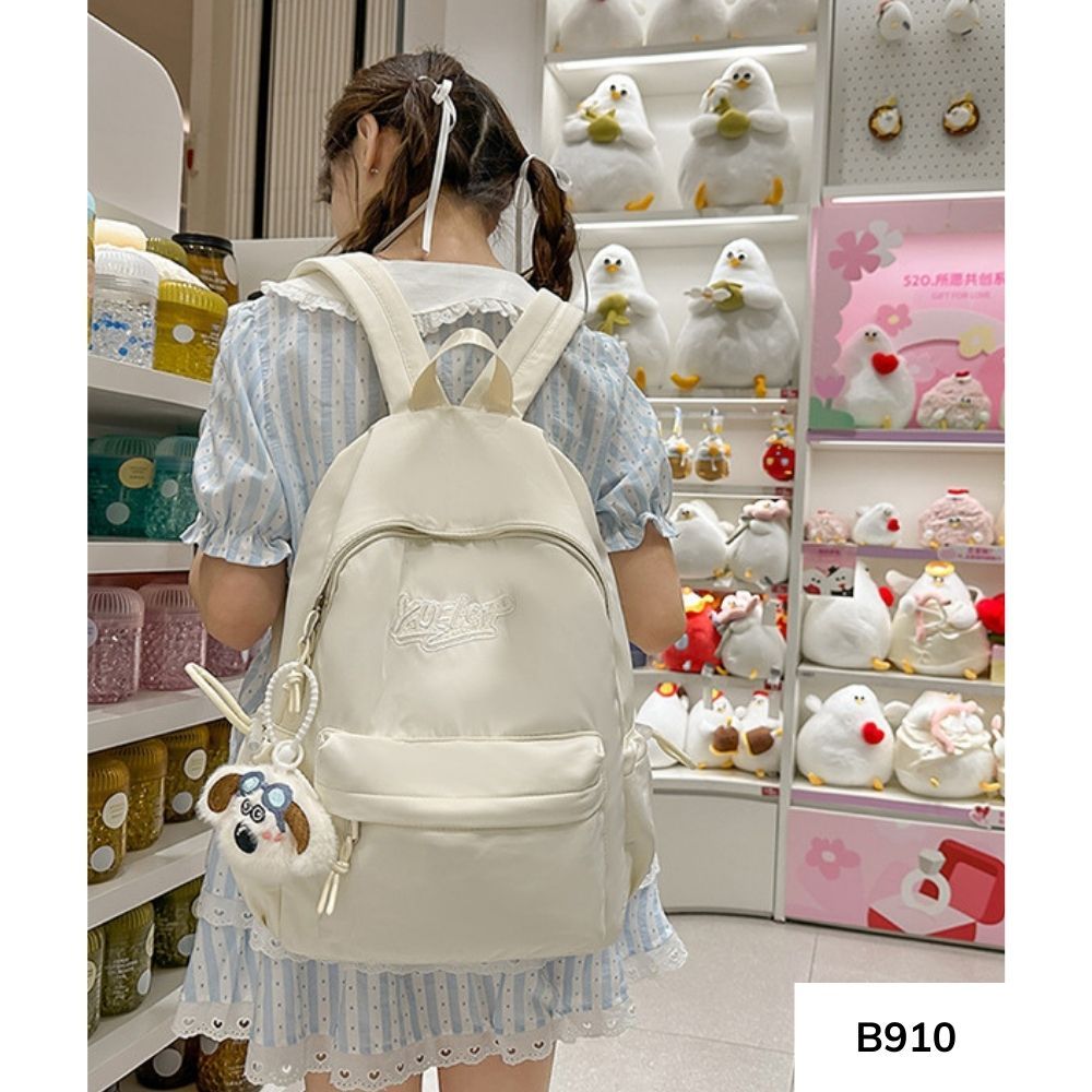 Balo đi học nữ chống nước phong cách đơn giản cho học sinh các cấp thời trang Ulzzang B910 gagastore