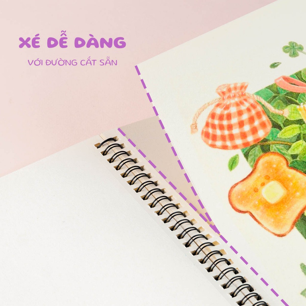 Vở Vẽ Học Sinh A4 120GSM Không Kỵ Tẩy CLASSMATE 40 Trang Giấy Dày Sổ Vẽ Chì, Sáp Có Đường Cắt Xé Dễ Dàng Cho Học Sinh