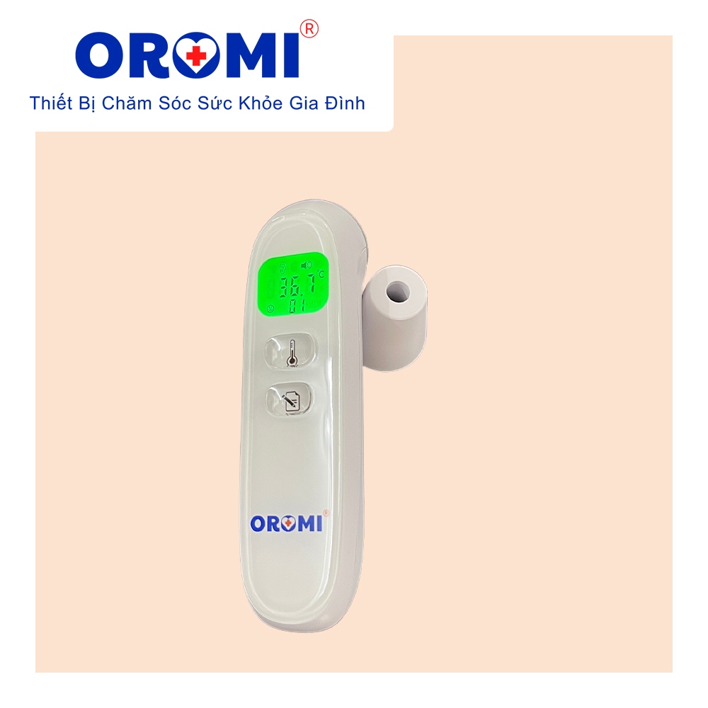 Nhiệt kế điện tử hồng ngoại 2in1 OROMI NKDT-004 - Đo trán + Lỗ tai