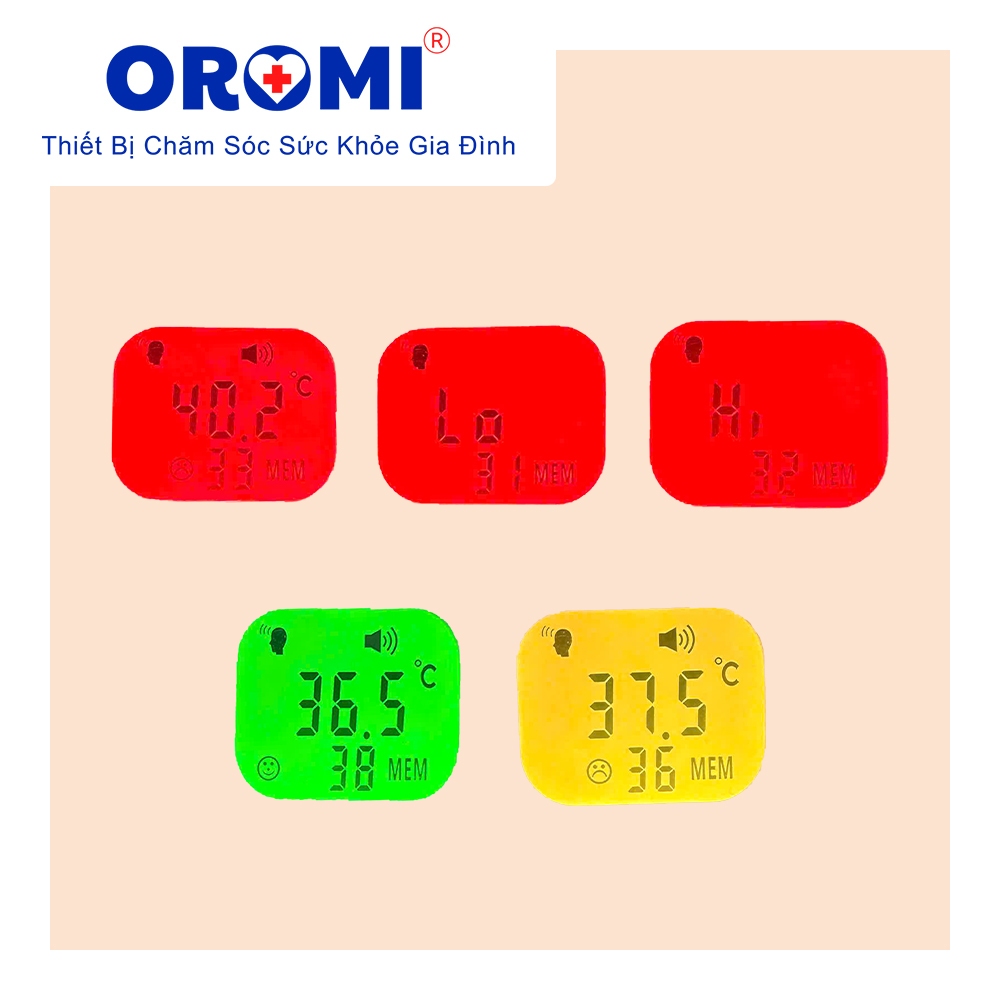 Nhiệt kế điện tử hồng ngoại 2in1 OROMI NKDT-004 - Đo trán + Lỗ tai