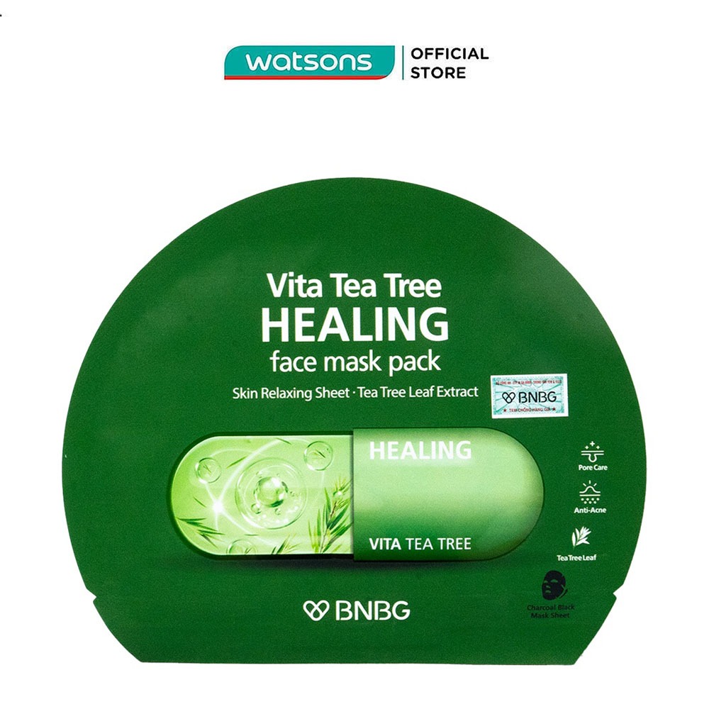 Mặt Nạ BNBG Vita Tea Tree Healing Face Mask Pack Thải Độc Da Giảm Mụn 30ml