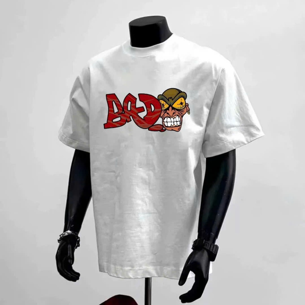Áo thun Stee cổ tròn BAD TEE Localbrand ICVCVNI Unisex Cotton