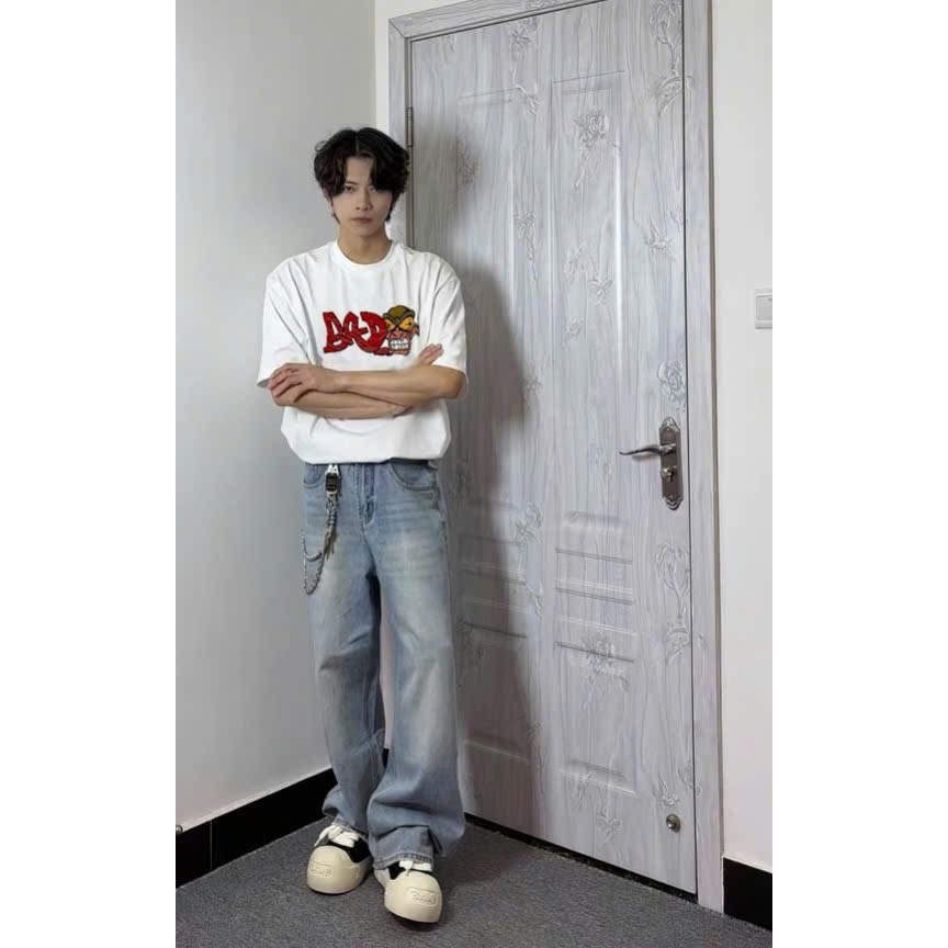 Áo thun Stee cổ tròn BAD TEE Localbrand ICVCVNI Unisex Cotton