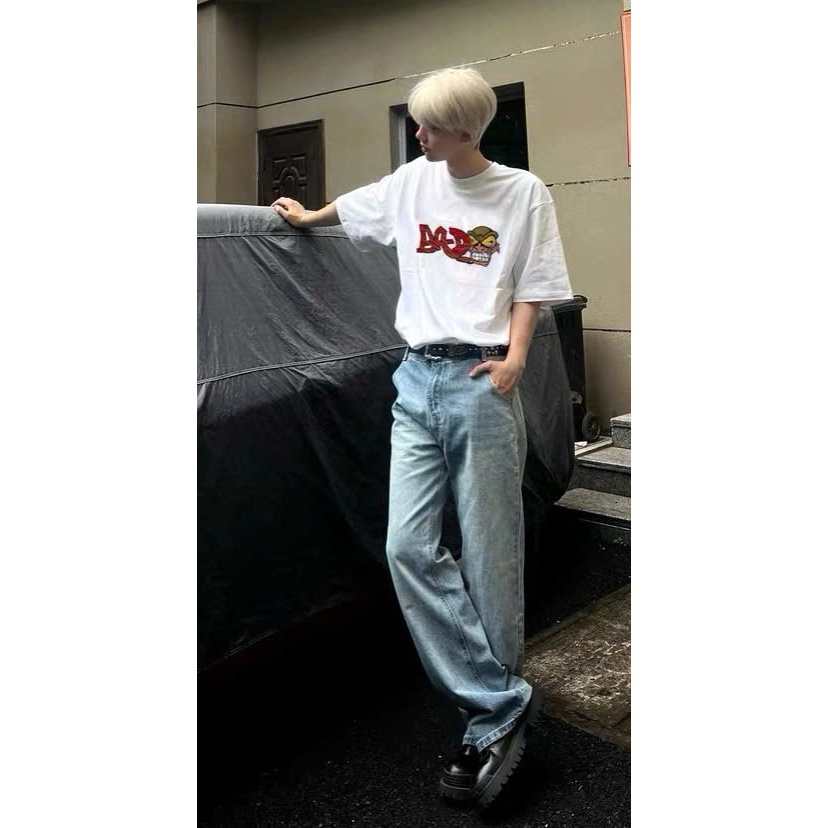 Áo thun Stee cổ tròn BAD TEE Localbrand ICVCVNI Unisex Cotton
