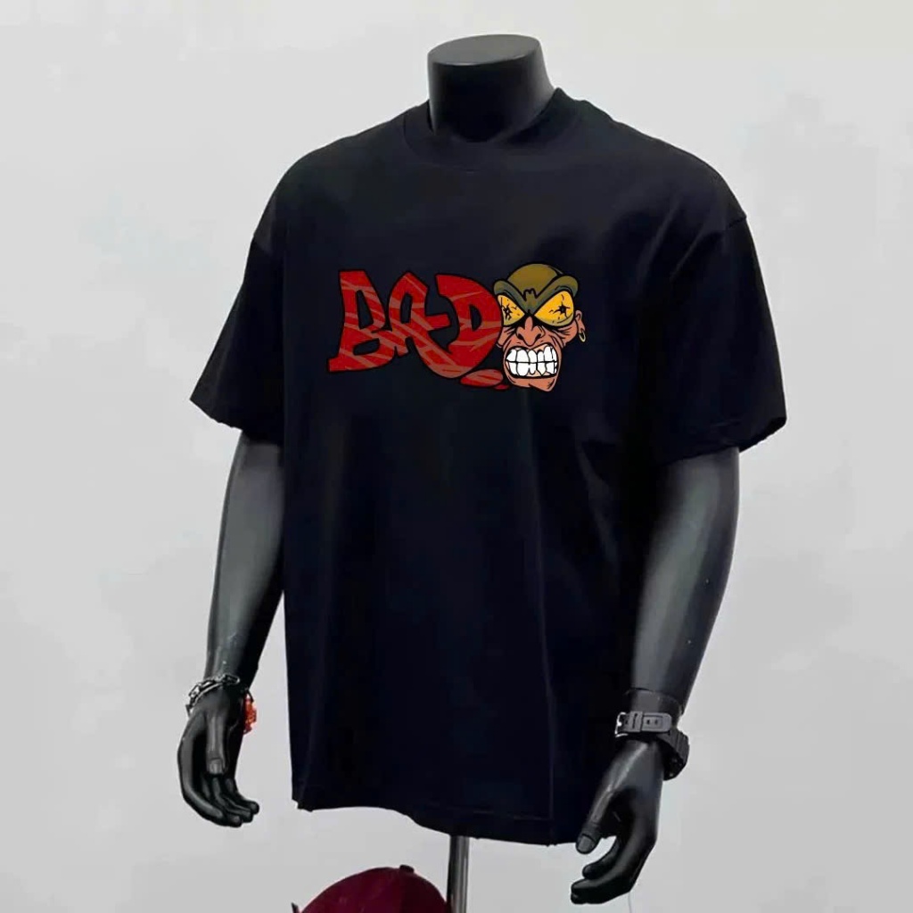 Áo thun Stee cổ tròn BAD TEE Localbrand ICVCVNI Unisex Cotton
