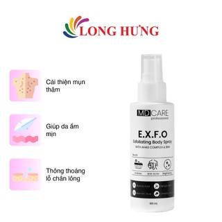 Xịt tẩy tế bào chết toàn thân MD CARE Exfoliating Body Spray (100ml)