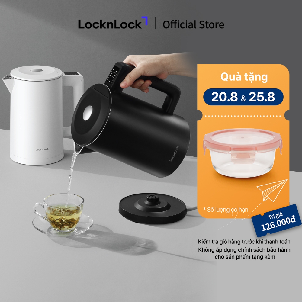 Ấm đun siêu tốc LocknLock Digital electric kettle 1.7L EJK226 - 2 Màu ...